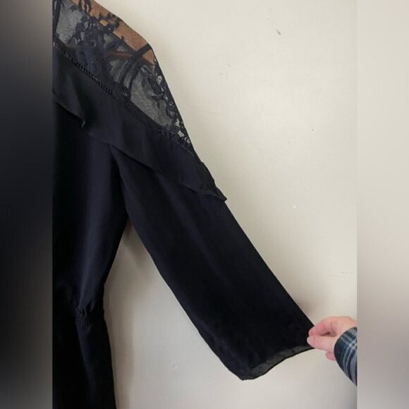 PARKER  Amber Combo Romper in Black lace small - Picture 5 of 10